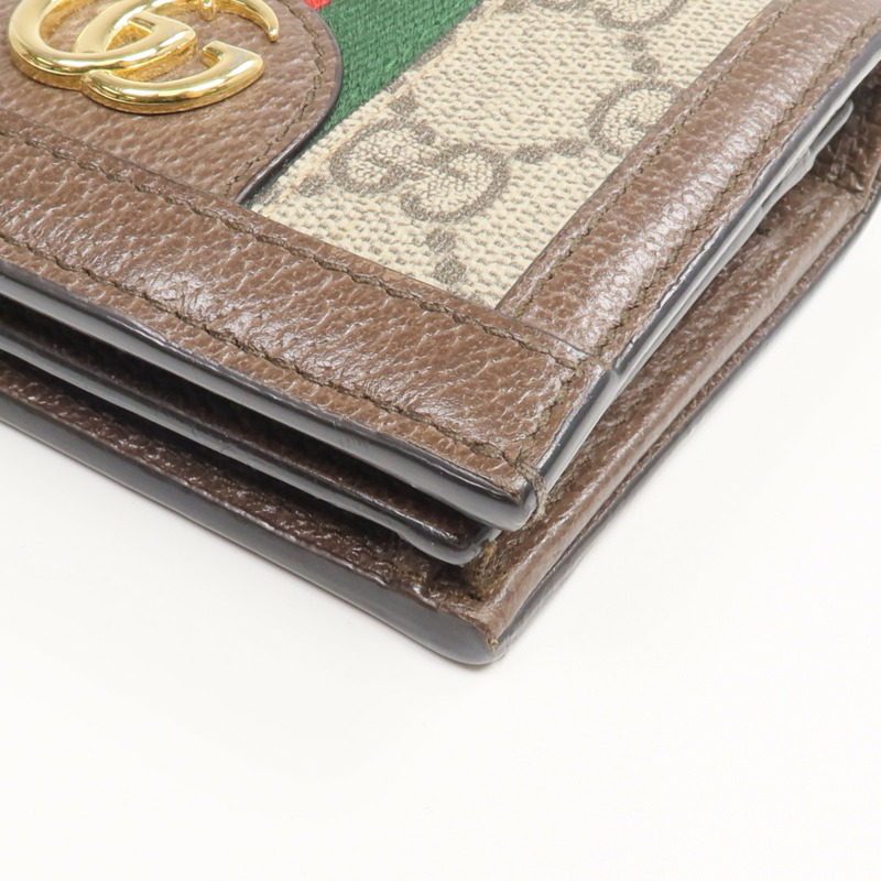 GUCCI 塗層帆布Ophidia GG Wallet金扣錢包-6