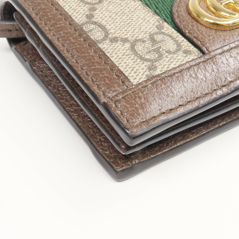 GUCCI 塗層帆布Ophidia GG Wallet金扣錢包-7
