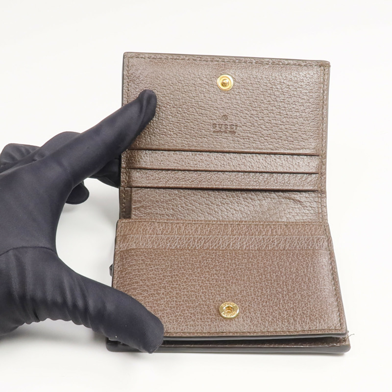 GUCCI 塗層帆布Ophidia GG Wallet金扣錢包-11
