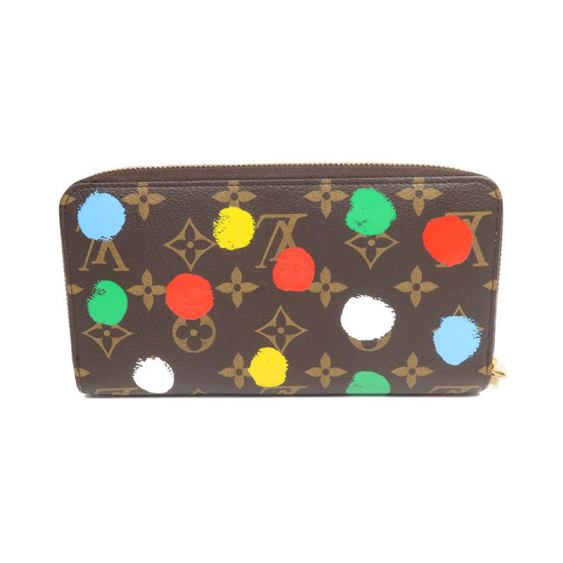 LOUIS VUITTON Monogram LV x Yayoi Kusama Zippy Wallet金扣長錢包-1