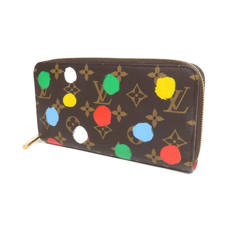 LOUIS VUITTON Monogram LV x Yayoi Kusama Zippy Wallet金扣長錢包-2