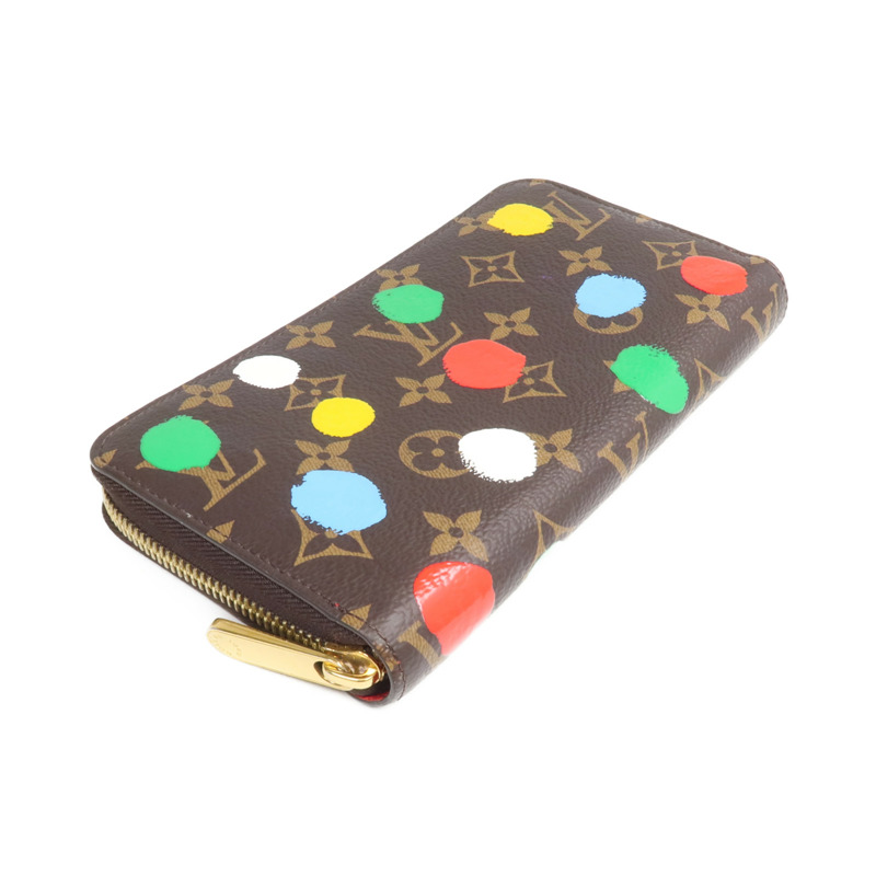 LOUIS VUITTON Monogram LV x Yayoi Kusama Zippy Wallet金扣長錢包-3