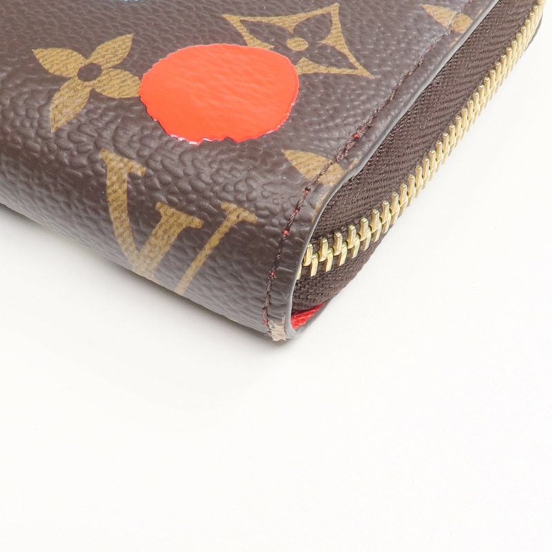 LOUIS VUITTON Monogram LV x Yayoi Kusama Zippy Wallet金扣長錢包-6