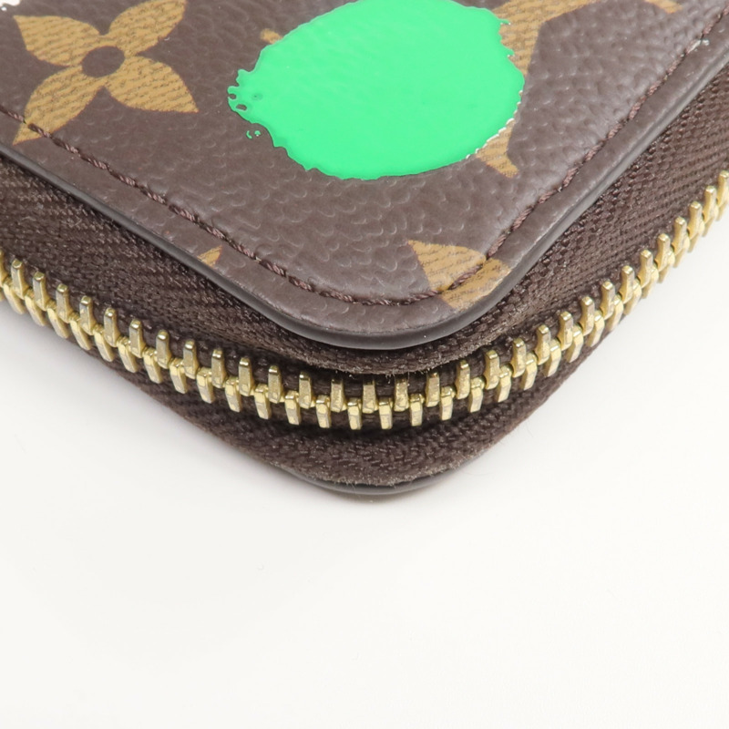 LOUIS VUITTON Monogram LV x Yayoi Kusama Zippy Wallet金扣長錢包-9