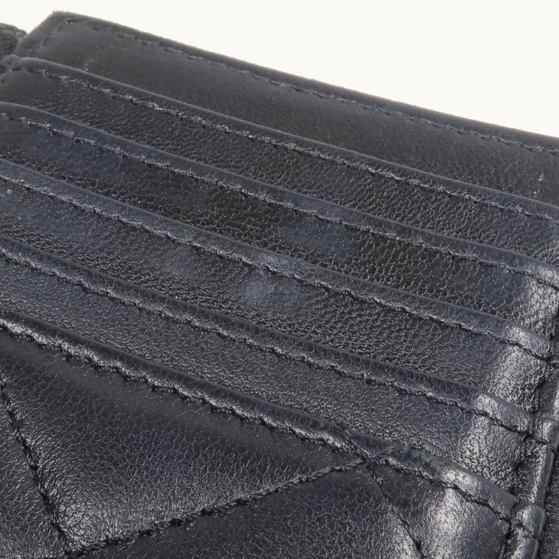 CHANEL 羊皮皮革Wallet金扣錢包-14