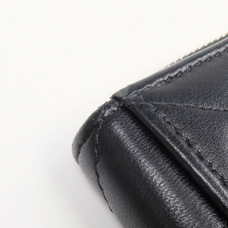 CHANEL 羊皮皮革Wallet金扣錢包-15