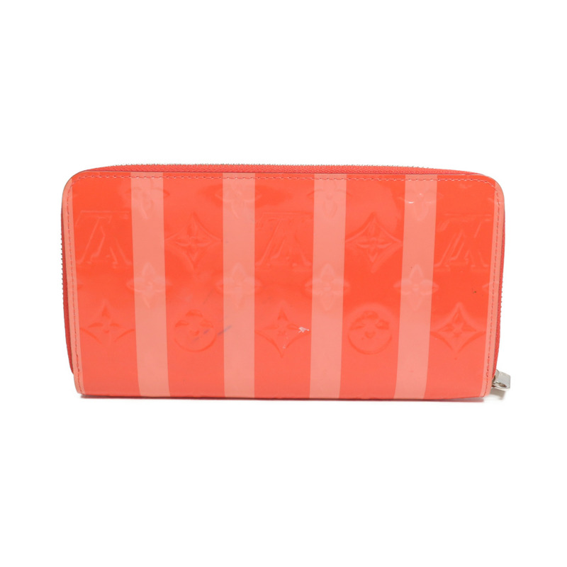 LOUIS VUITTON Monogram Vernis Rayure Zippy Wallet銀扣長錢包-2