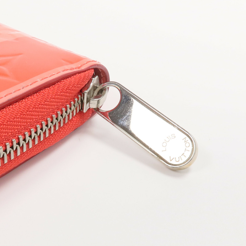 LOUIS VUITTON Monogram Vernis Rayure Zippy Wallet銀扣長錢包-5
