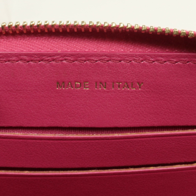 CHANEL 羊皮皮革Zip Wallet金扣錢包-13