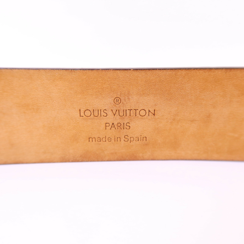 LOUIS VUITTON Monogram Belt金扣皮帶-10