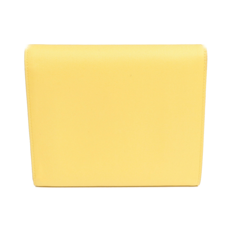 PRADA 尼龍/牛皮皮革Wallet金扣錢包-1