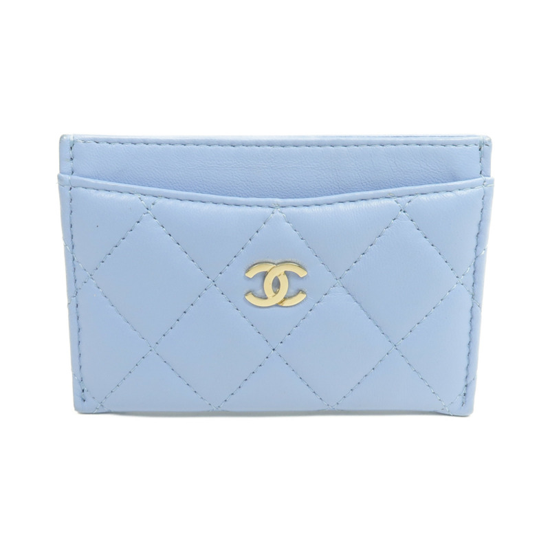 CHANEL 羊皮皮革Card Case金扣卡片套-0