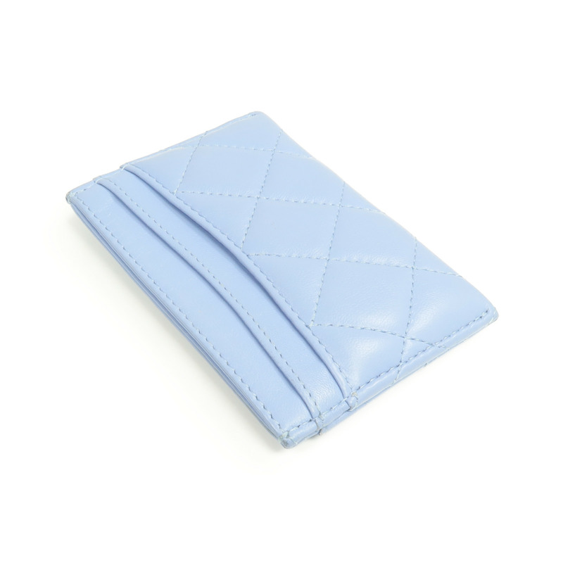 CHANEL 羊皮皮革Card Case金扣卡片套-4