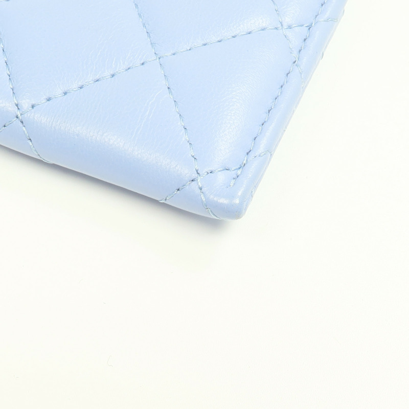 CHANEL 羊皮皮革Card Case金扣卡片套-6