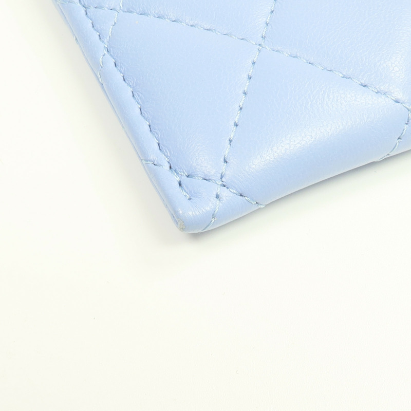 CHANEL 羊皮皮革Card Case金扣卡片套-7