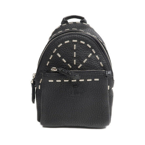 FENDI 牛皮皮革Roman Selleria Backpack Charm/Key Ring銀扣掛飾/鎖匙扣