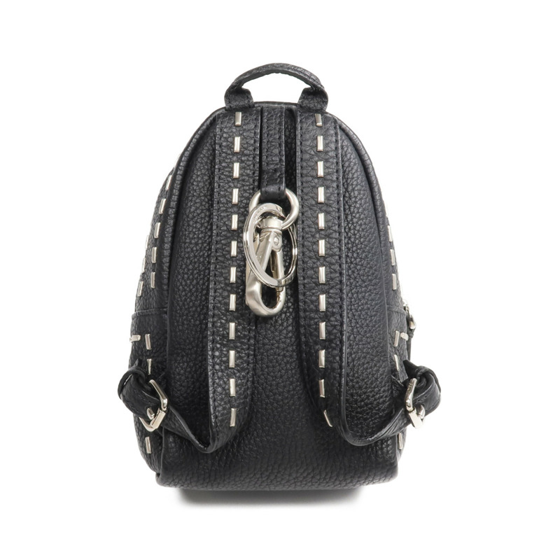 FENDI 牛皮皮革Roman Selleria Backpack Charm/Key Ring銀扣掛飾/鎖匙扣-3