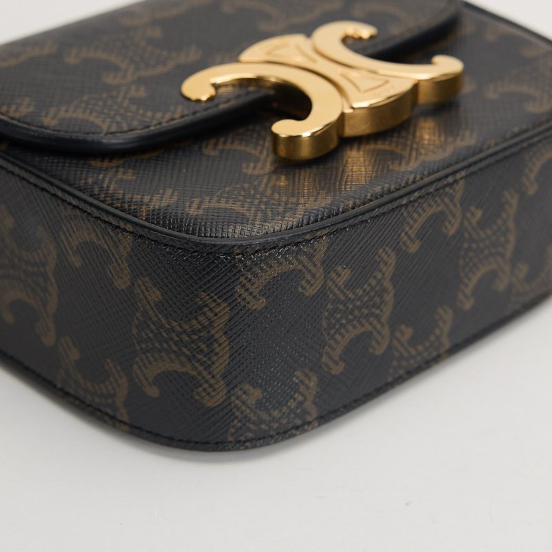 二手Celine Mini 凱旋門小包/老花-10