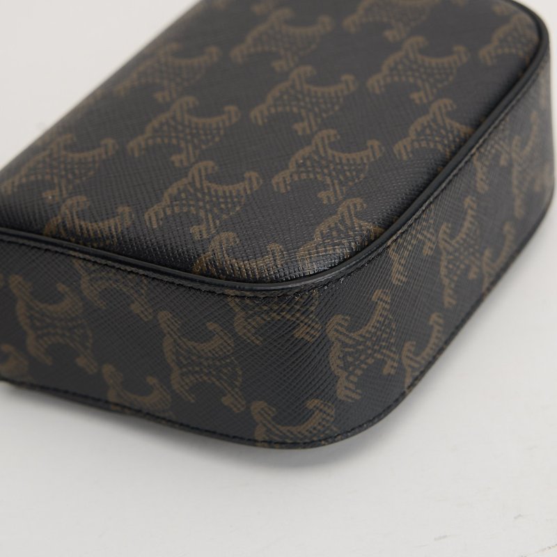 二手Celine Mini 凱旋門小包/老花-12