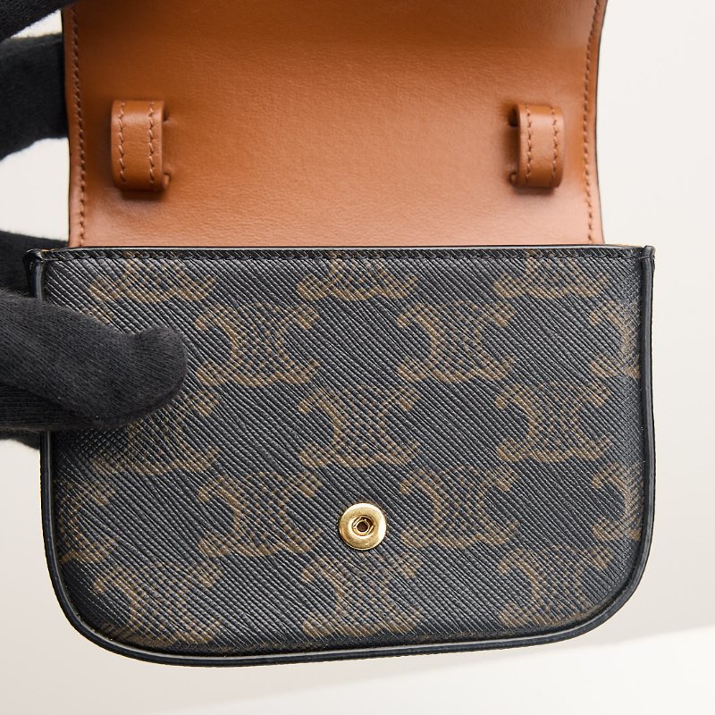 二手Celine Mini 凱旋門小包/老花-19