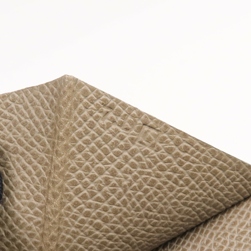 HERMES Epsom皮革Bearn Long Wallet銀扣長錢包Etoupe-14