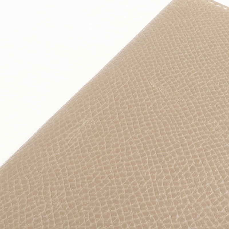 HERMES Epsom皮革Bearn Long Wallet銀扣長錢包Etoupe-18