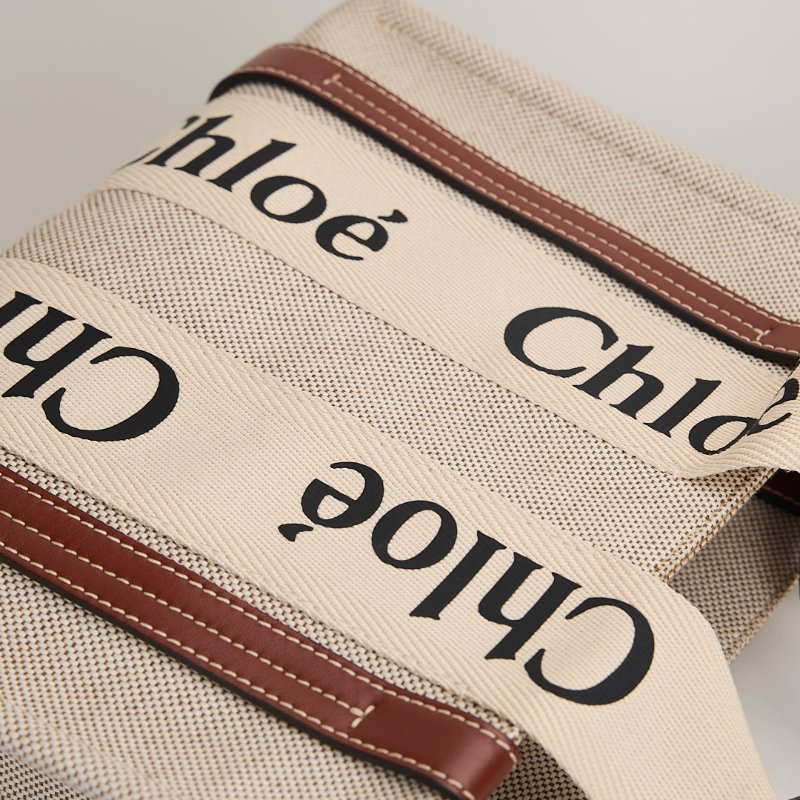 二手Chloé Woody tote小號棕色-4