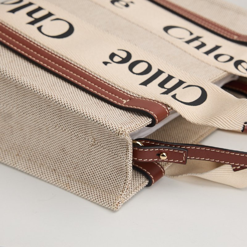 二手Chloé Woody tote小號棕色-6