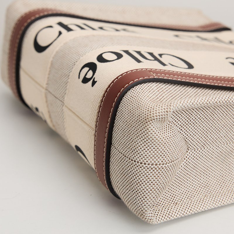 二手Chloé Woody tote小號棕色-7