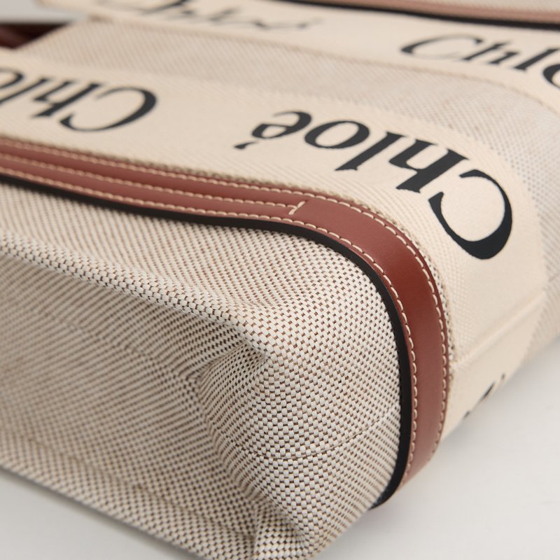 二手Chloé Woody tote小號棕色-9