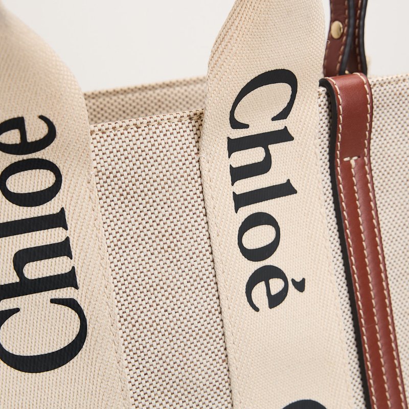 二手Chloé Woody tote小號棕色-11