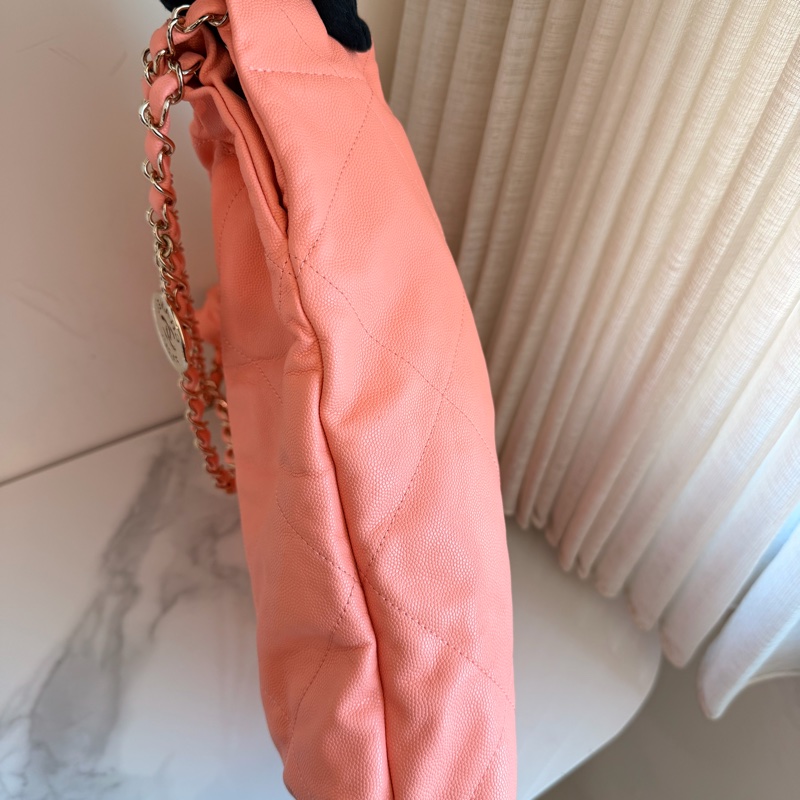 CHANEL 粉色22bag 流浪包 中號 🩷仙女款 香奈兒 熱賣尺寸-14