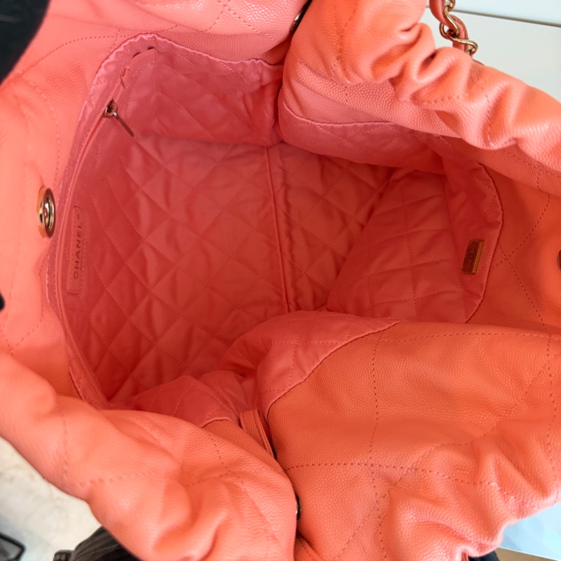 CHANEL 粉色22bag 流浪包 中號 🩷仙女款 香奈兒 熱賣尺寸-15