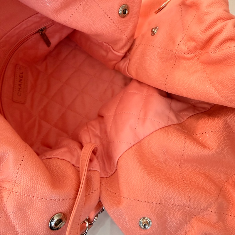 CHANEL 粉色22bag 流浪包 中號 🩷仙女款 香奈兒 熱賣尺寸-26