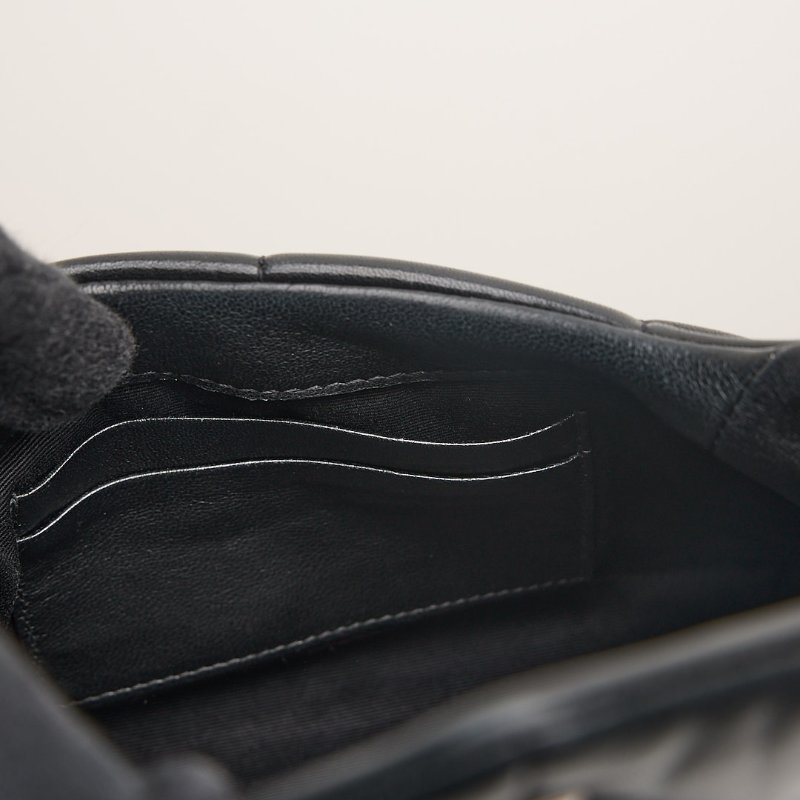 二手YSL Puffer mini 黑銀-19