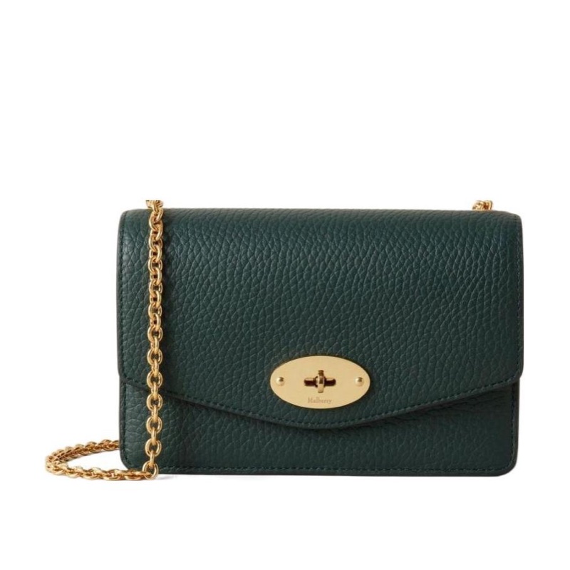 Mulberry 女士 粒面皮郵差包均碼碼長：19cm，寬：4.5cm，高：13cm-0