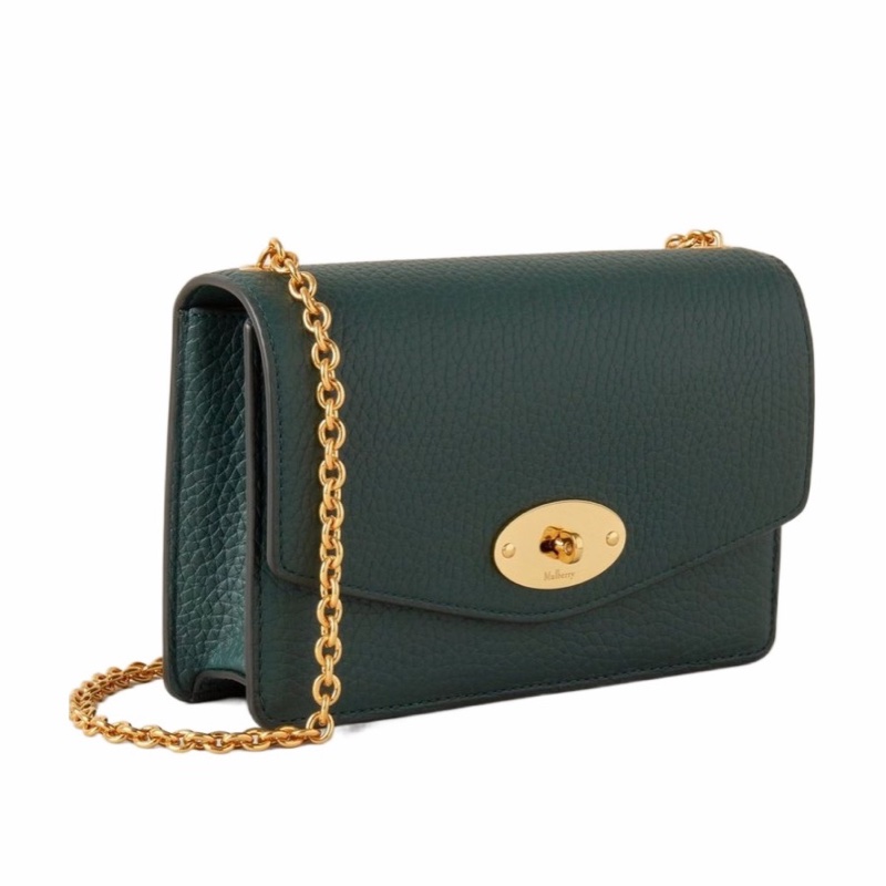 Mulberry 女士 粒面皮郵差包均碼碼長：19cm，寬：4.5cm，高：13cm-1