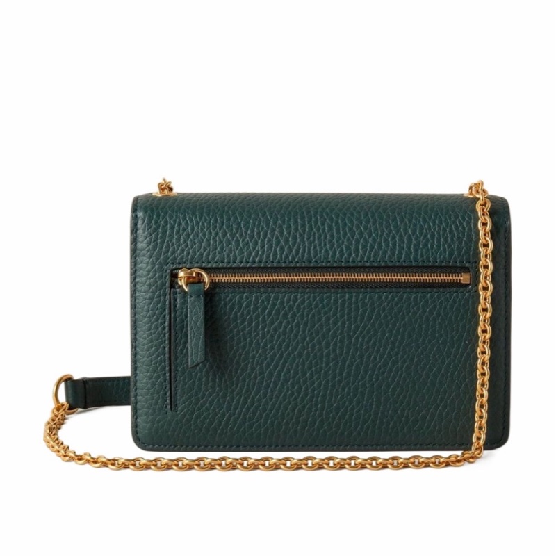 Mulberry 女士 粒面皮郵差包均碼碼長：19cm，寬：4.5cm，高：13cm-2
