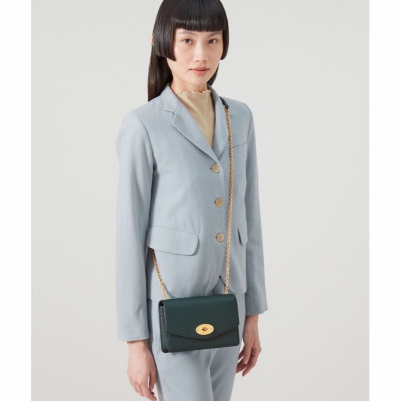 Mulberry 女士 粒面皮郵差包均碼碼長：19cm，寬：4.5cm，高：13cm-3