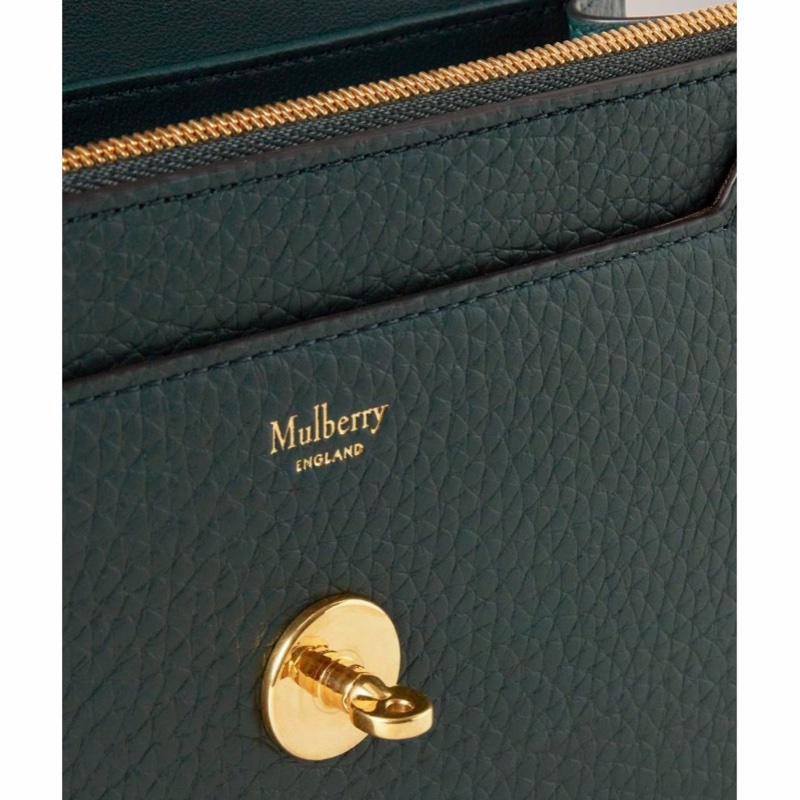 Mulberry 女士 粒面皮郵差包均碼碼長：19cm，寬：4.5cm，高：13cm-5