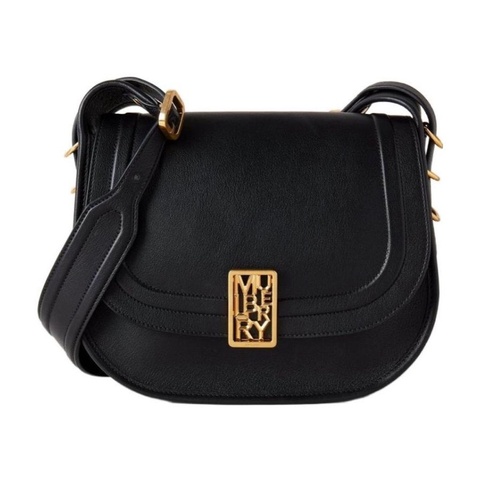 Mulberry 女士 黑色徽標搭扣斜挎包均碼碼長：27cm，寬：10cm，高：22.5cm