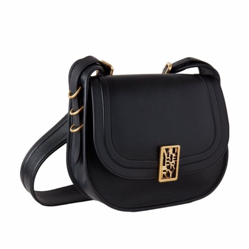 Mulberry 女士 黑色徽標搭扣斜挎包均碼碼長：27cm，寬：10cm，高：22.5cm-5
