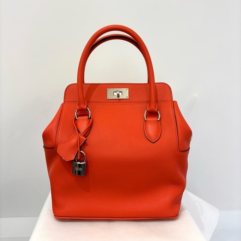 Hermes橘EC銀釦 TOO BOX