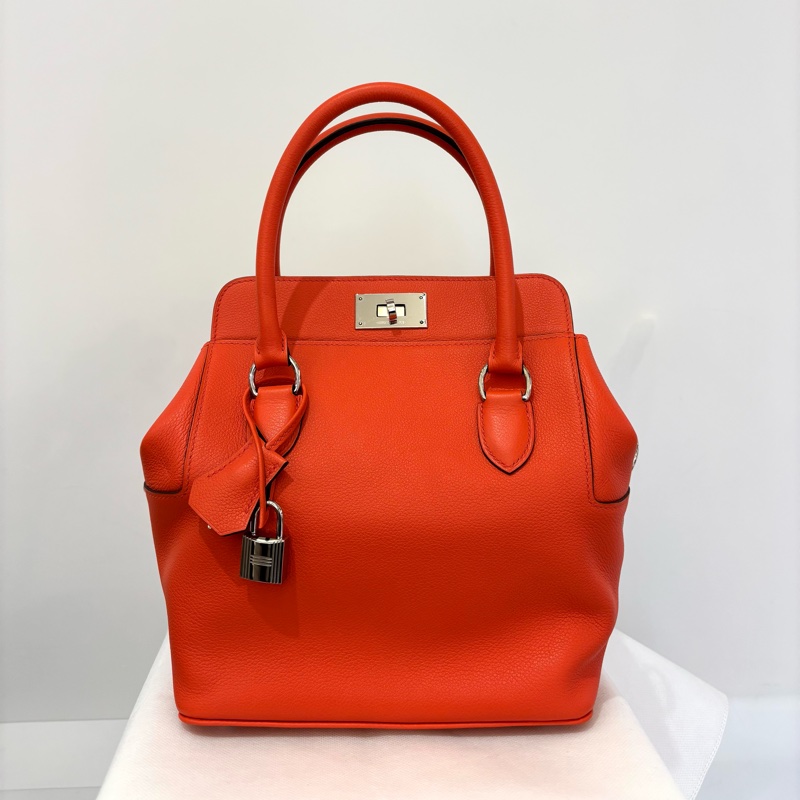 Hermes橘EC銀釦 TOO BOX-0