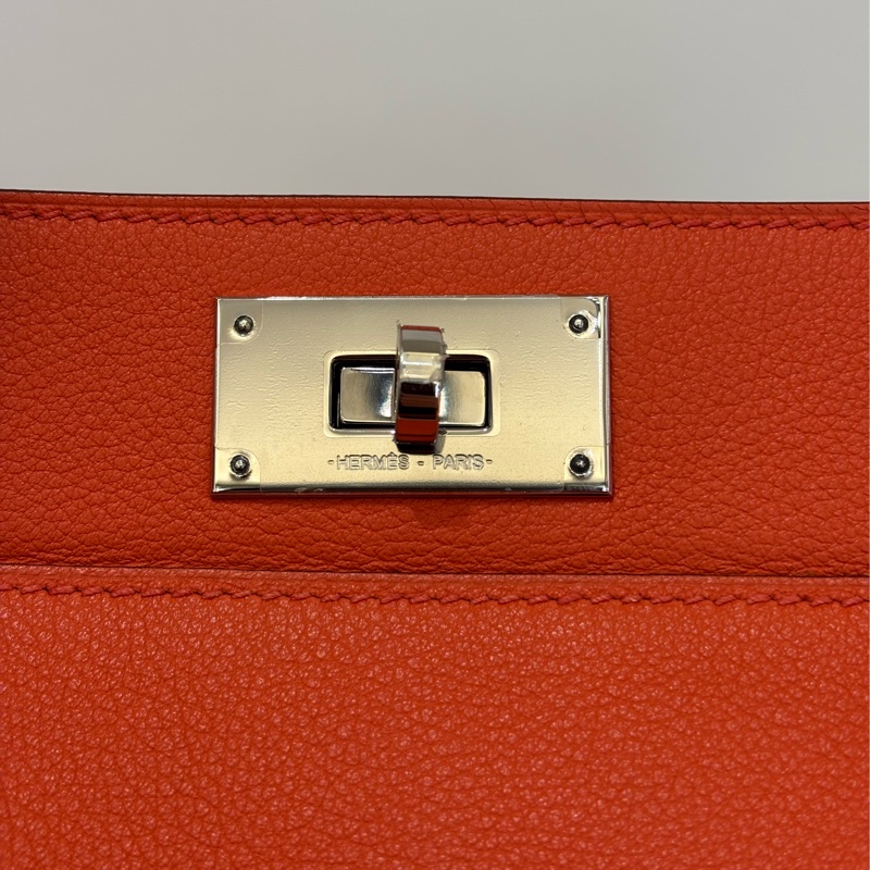 Hermes橘EC銀釦 TOO BOX-7