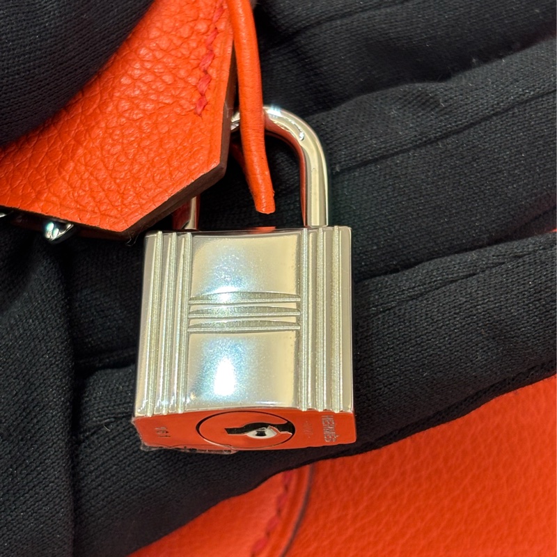 Hermes橘EC銀釦 TOO BOX-8