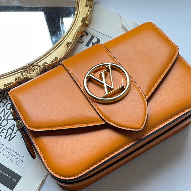 ▪️富貴選物FUGUEI▪️LV  M55946 高工價已停產PONT 9 暖陽橘金釦-2