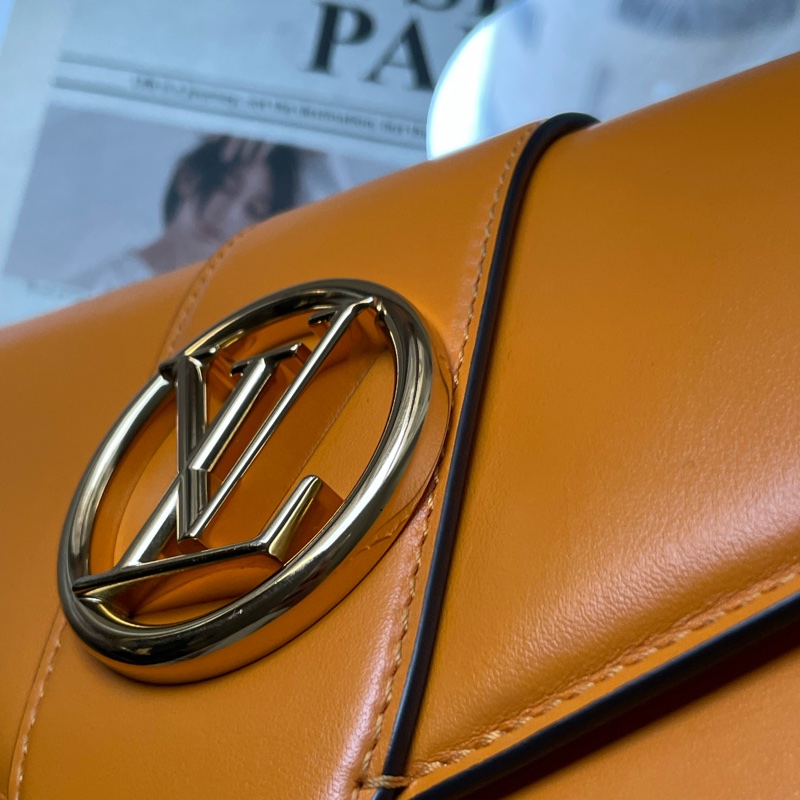 ▪️富貴選物FUGUEI▪️LV  M55946 高工價已停產PONT 9 暖陽橘金釦-20