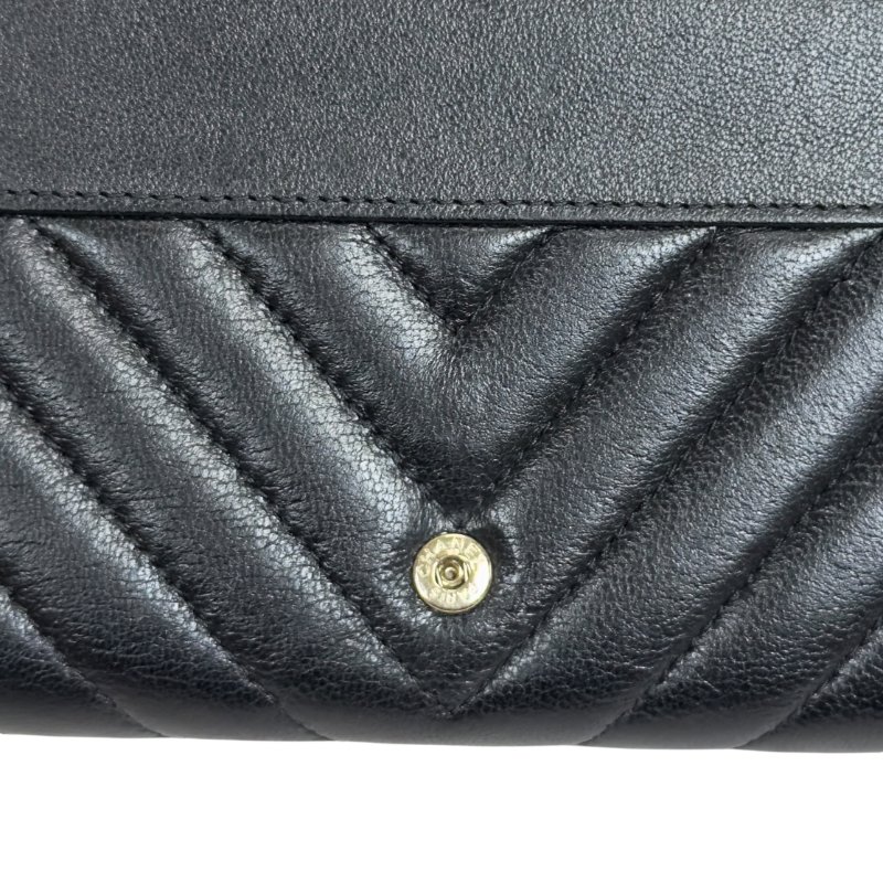 CHANEL *自加鏈＞送無品牌扣＋無品牌鏈帶* CC 長銀包 WOC-15