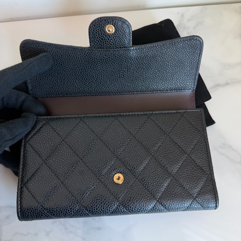 CHANEL 三折長夾 零錢包/卡包/錢包 購證🩷-2